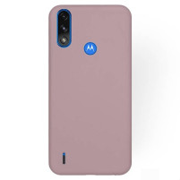 Луксозен силиконов гръб ТПУ ултра тънък МАТ за Motorola Moto E7i /Motorola Moto E7 Power розов 